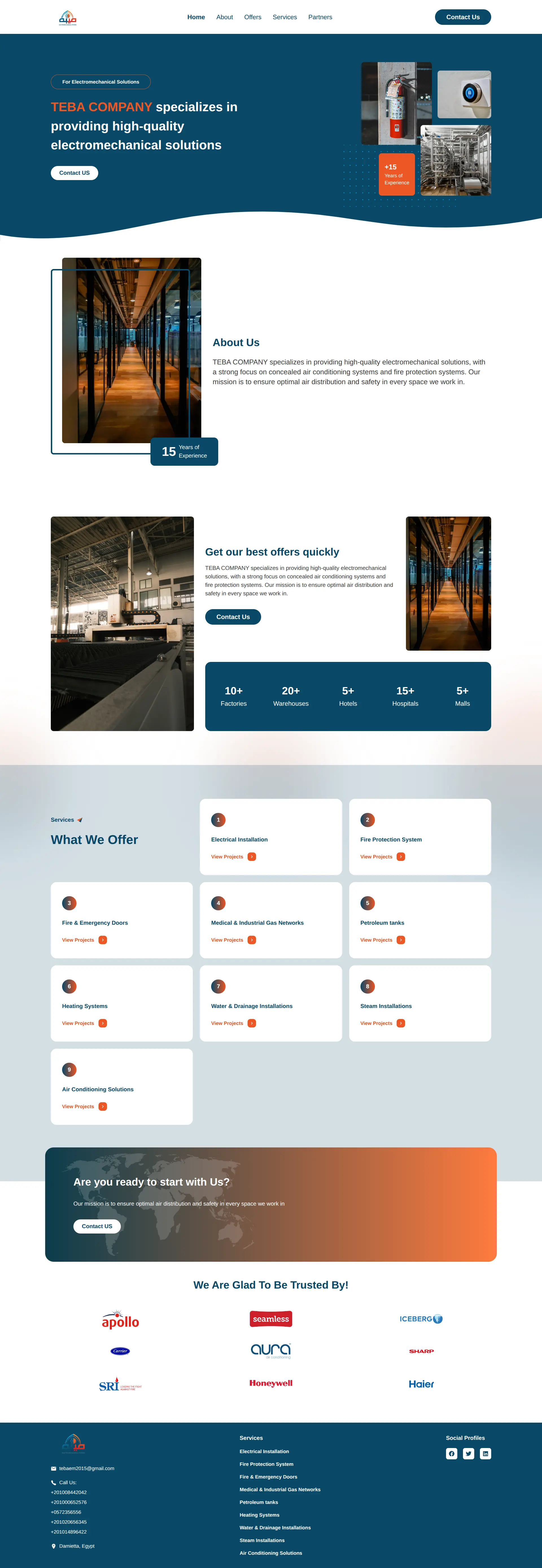 Teba Store: لقطة كاملة للصفحة